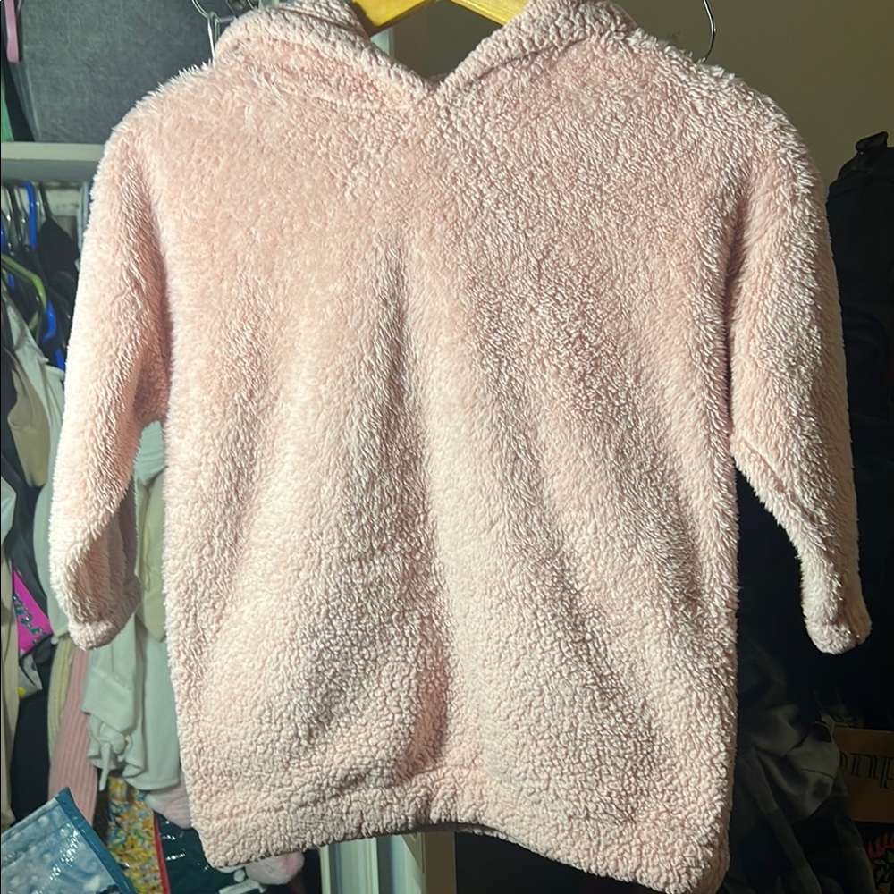 H&M Soft Pink Fleece Hoodie
